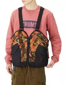 Верхняя одежда Recycle Chumley флисовый жилет Leaf Tree L [Chums] Мужская и