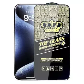 Верхняя полная защитная пленка из закаленного стекла для iPhone 15 Pro Max 16 14 Plus 13 Mini 12 11 XR X XS SE 2022 2020 8 7 6S Защитная пленка Аксессуары For iPhone 16 чёрный