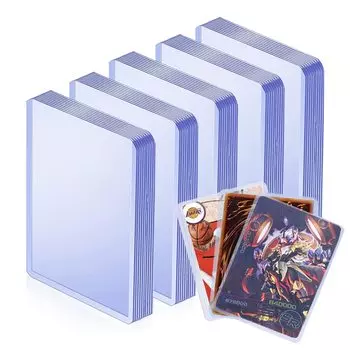 Верхняя загрузка для индивидуального хранения, устойчивая к царапинам картоприемник, грязенепроницаемый прозрачный загрузчик карт, жесткий футляр из ПВХ, коллекционный картоприемник