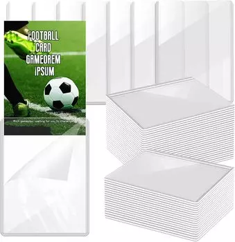Верхняя загрузка Обычная загрузка карт Хранение коллекционных карт Хранение ПВХ Материал Складывание и защита от царапин Суперпрозрачный Чистый Белый (Набор 120)