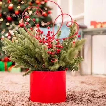 Верхушка для дерева в форме сердца на День святого Валентина, металлическая переплетенная красная верхушка для дерева в форме сердца на День святого Валентина, рождественский праздничный домашний декор красный