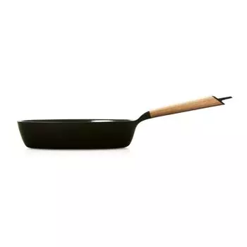 Vermicular frying pan 26cm deep oak compatible cast enamel gas/IH FP26D-OK
