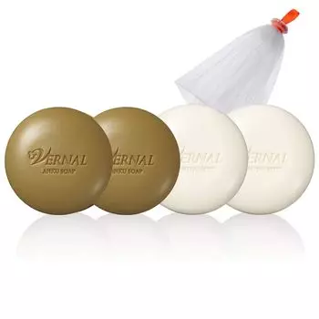 Vernal Basic Soap Set of 4 soap 90g x Sensitive Zaif 90g x Facial Cleansing Bar Face Makeup Sensitive Darkness (Анку 2, 2) Мыло, мыло, мытье,
