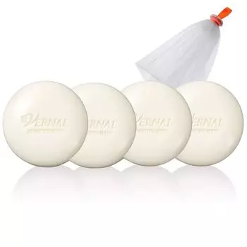 Vernal Basic Soap Set of 4 Zaif 90g x 4 Лечебное очищающее мыло для лица Мыльная пена Очищающая Тусклость Поры Кожное сало (Чувствительные детали) Квази-лекарство