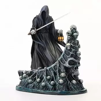Veronese Design 7 7/8 дюйма высотой Темный посланник и Паром проклятых скульптура из смолы расписанная вручную статуэтка Мрачного Жнеца