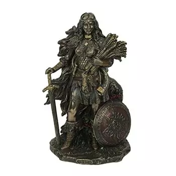 Veronese Design 8 5/8 Lady SIF The Norse Goddess of Earth and Family Resin Sculpture Bronze Finish