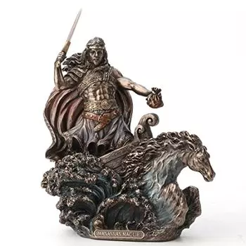Veronese Design 9 1/2 Inch Manannan Mac Lir Irish God of The Sea Cold Cast Resin Statue Bronze Finish