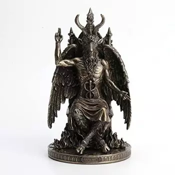 Veronese Design 9 1/2 Inch Statue of Baphomet Resin Statue Antique Bronze Occult Gift