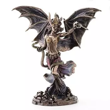 Veronese Design 9 7/8 Inch Lilith The Queen of Sheba Resin Sculpture Bronze Finish