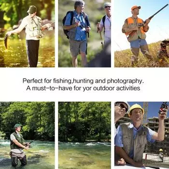 Versaatile Multi-Pocket Fishing Vest with Detachable Backpack - Breathable, Durable Polyester for Sea, Rock, Boat & Fly Fishing армия зеленый