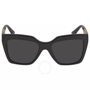 Versace Dark Gray Square Ladies Sunglasses VE4418 GB1 87 56