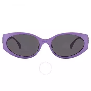 Versace Dark Grey Oval Ladies Sunglasses VE2263 150287 56
