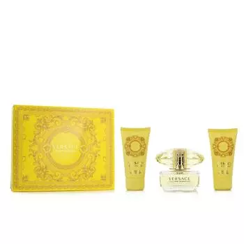 Versace EDT Yellow Diamond Набор женских парфюмов из 3 предметов