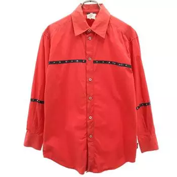 VERSACE JEANS COUTURE Long sleeve shirt M Red Men s Used