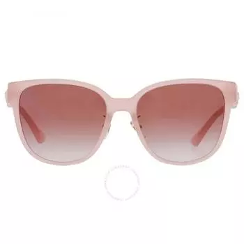 Versace Прозрачные красные квадратные женские солнцезащитные очки с градиентом VE4460D 5394V0 57