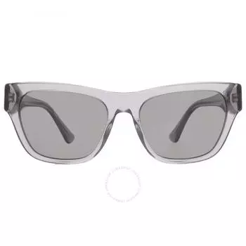 Versace Темно-серые квадратные мужские солнцезащитные очки VE4457 543287 55