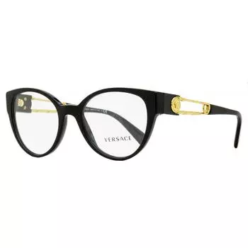 Versace Женские овальные очки VE3307 GB1 Черное золото 52 мм gb1