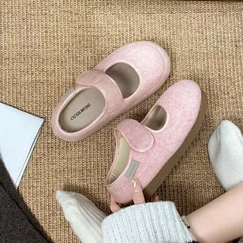 Versatile and lightweight French small fragrant style retro flat-bottomed bag head dragging women 2025 new autumn and winter Internet celebrity soft-s 35 розовый