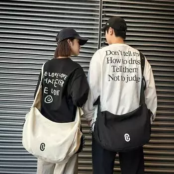 Универсальная холщовая сумка для мужчин и женщин, вместительная дорожная сумка, повседневная сумка через плечо, сумка-кроссовер