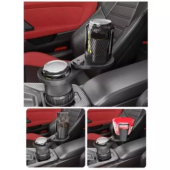 Versatile Car Cup Holder Multifunctional Car Cup Stand Sturdy & Reliable Cup Organizers Rotating Rack for Easy Access B