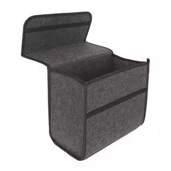 Универсальный ящик для хранения в багажнике автомобиля. Войлочные органайзеры для багажника автомобиля. Легко переносить и хранить.