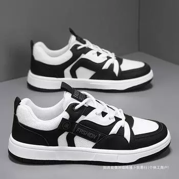 Versatile casual net shoes men s shoes 2025 new spring breathable thin mesh deodorant youth sports flat shoes 39 зелёный