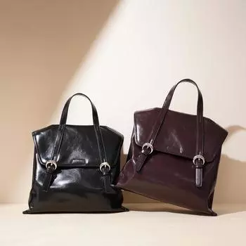 Versatile, Fashionable, Simple and Niche Design Backpack, Hand-held Women s Bag, Leather Bag