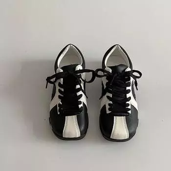 Versatile height increase flat bottom women s spring new color matching dopamine color scheme breathable skirt casual sports shoes 35