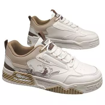 Versatile Heightening Little White Board Shoes Summer Leisure Sports High-top Trendy Shoes Men s Shoes Spring and Autumn 39