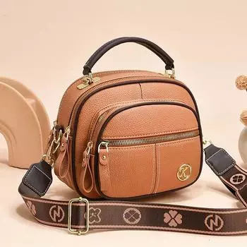 Versatile High Quality Handbag Crossbody Bag Female 2024 New Arrival Autumn and Winter Work Work Clothing Small Square Bag Multi-Layer Large Capacity