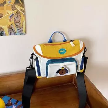 Versatile nylon small square bag women s new contrasting color cloth bag fashionable and lightweight single shoulder crossbody armpit bag tide разноцветный