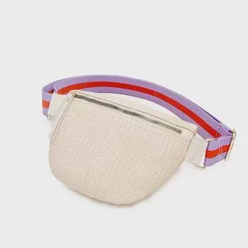 Versatile PU Leather Woven Crossbody Waist Bag - Daily Outdoor Shoulder and Chest Pack