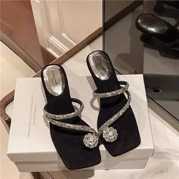 Versatile sandals women s summer new comfortable and comfortable outer wear fashion cool slippers 35