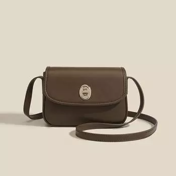 Versatile Small Square Bag, Saddle Bag, Women s Retro Texture Underarm Bag, Single-shoulder Crossbody Small Bag чёрный