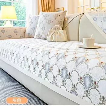 Versatile Sofa Cover Soft and Breathable High Weight Sofa Cushion Anti Slip Three-dimensional Edge Wrapped Sofa Cover Cloth 70x70