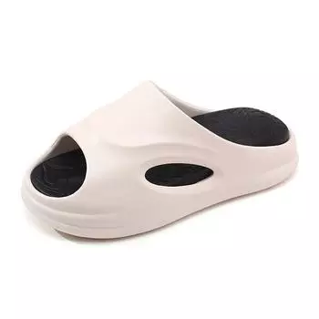 Versatile women s summer outer wear thick-soled soft non-slip slippers indoor heightening deodorant advanced cool slippers men 36-37