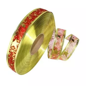 Versatile Yard 100 25cm Wide Shimmering Ribbon In Red Blue Silver Gold Perfect Holidays For Red Ribbon