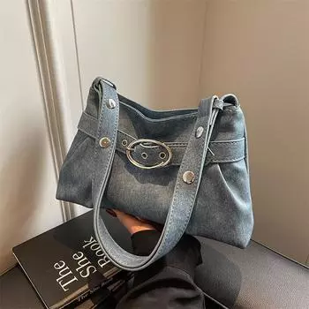 Версия Мода Сумка под мышкой Женская Дизайнерская Плиссированная Кожа с Масляной Восковой Пропиткой Сумки через Плечо Повседневная Сумка-Тоут Кроссбоди (20cm<Max Length<30cm)