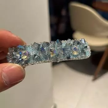 Version of Internet Celebrity Headgear Hair Accessories Crystal Rhinestone BB Clip Ins Temperament Girl Jewelry Fashion Shining