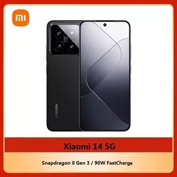 Версия CN Xiaomi 14 5G Смартфон Snapdragon 8 Gen 3 4nm Octa Core 6.36 дюймов OLED 12G 256G белый