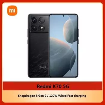 Версия CN Xiaomi Redmi k70 Смартфон Snapdragon 8 Gen 2 Octa Core 6,67 дюйма 12G 256G белый