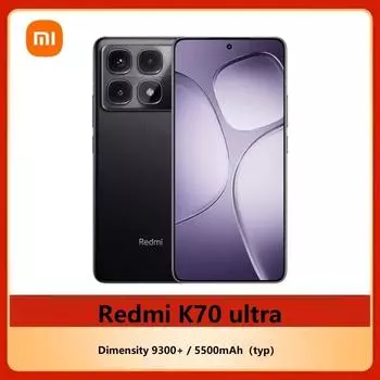 Версия CN Xiaomi Redmi K70 Ultra 5G Смартфон 6,67 дюйма Dimensity 9300+ 12G 256G белый