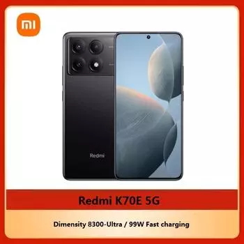Версия CN Xiaomi Redmi k70E Смартфон Dimensity 8300-Ultra Octa Core 6,67 дюйма 12G 256G чёрный