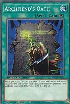 Версия Declaration Oath 1-е издание Speed Battle City Box Yu-Gi-Oh! SBCB-EN190 Демон Архидемон (Английский Нормальный) Дуэль: