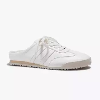 Версия из коровьей кожи увеличение внутренней высоты 5 см модная верхняя одежда полушлепанцы тренд одна педаль белые туфли без задника детские 35