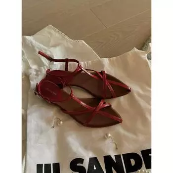 Версия из овчины~ нишевая кожа, туфли-клинья с острым носком, перекрестные, с открытым носком, средний каблук, крутые шлепанцы, женские 35