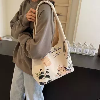 Версия милой сумки для девочек под мышками, летняя новая мультяшная сумка-тоут в стиле аниме, универсальная женская сумка на одно плечо