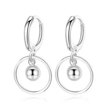 Версия Модные серьги-клипсы круглые серьги-капли с орнаментом Изысканные простые серьги женские
