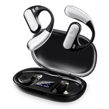 Версия с улучшенным качеством звука Bluetooth Открытое ухо EUQQ Q28 Беспроводные наушники Bluetooth Наушники Не закрывающие уши тип Инновации в костной проводимости чёрный
