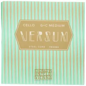 VERSUM cello string G line C line set spiral core tungsten chrome winding VE4344 4/4